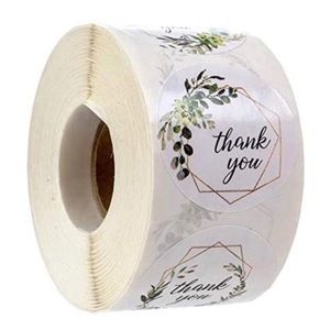🆕 Thank You Stickers Roll of 500 New!